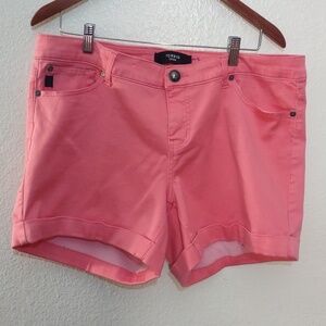 USED TORRID DENIM SHORTS PINK SIZE 18